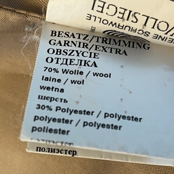 MarCona Coat Camel Plaid Sz 12 Matching Scarf - Picture 9 of 11